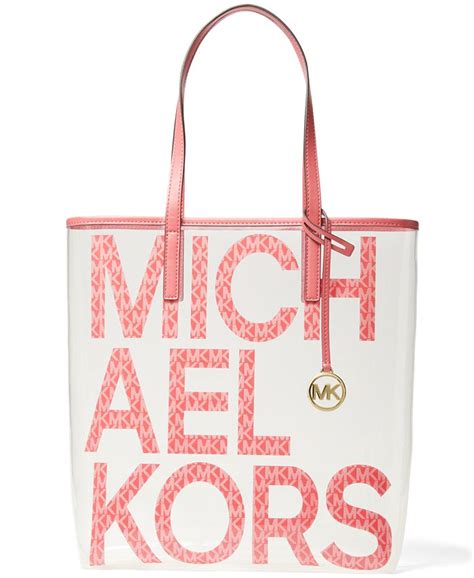 michael kors ring tote bag|Michael Kors clear tote bags.